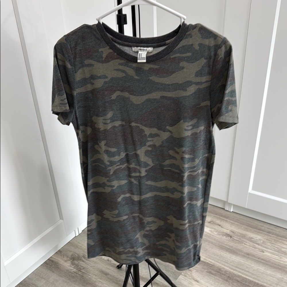 Forever 21 Green and Brown Mini Dress